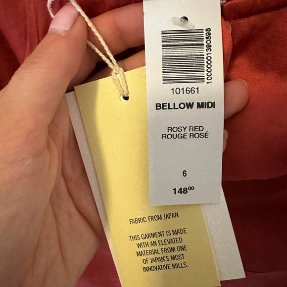 Wilfred Bellow Dress in Rosy Red - NWT - Picture 5 of 6